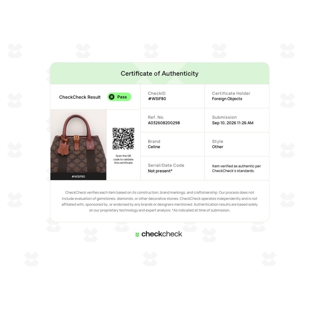 Celine Triomphe Small Tote Brown Monogram Canvas Vintage Luxury Old Money Fall - Picture 15 of 16